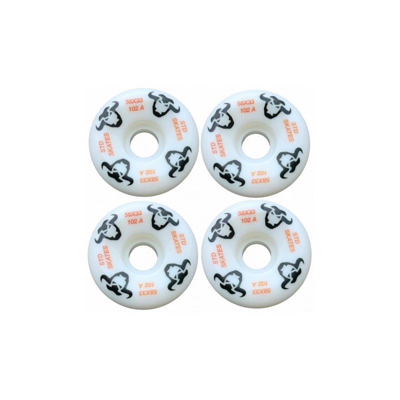 STD PARK WHEELS 58X33MM 102A NO CORE (4 PACK) V-1 DESIGN - STD Skates