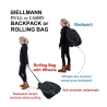 SKATES BAG BACKPACK WITH TROLLEY BIELLMANN (the original) - STD