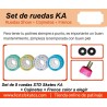 PROMOÇÃO RODAS STD KA+ROLAMENTOS+FREIOS