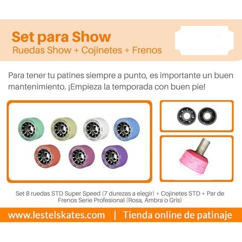 PROMOTION STD SUPER SPEED WHEELS+BEARINGS+BRAKES - STD Skates &